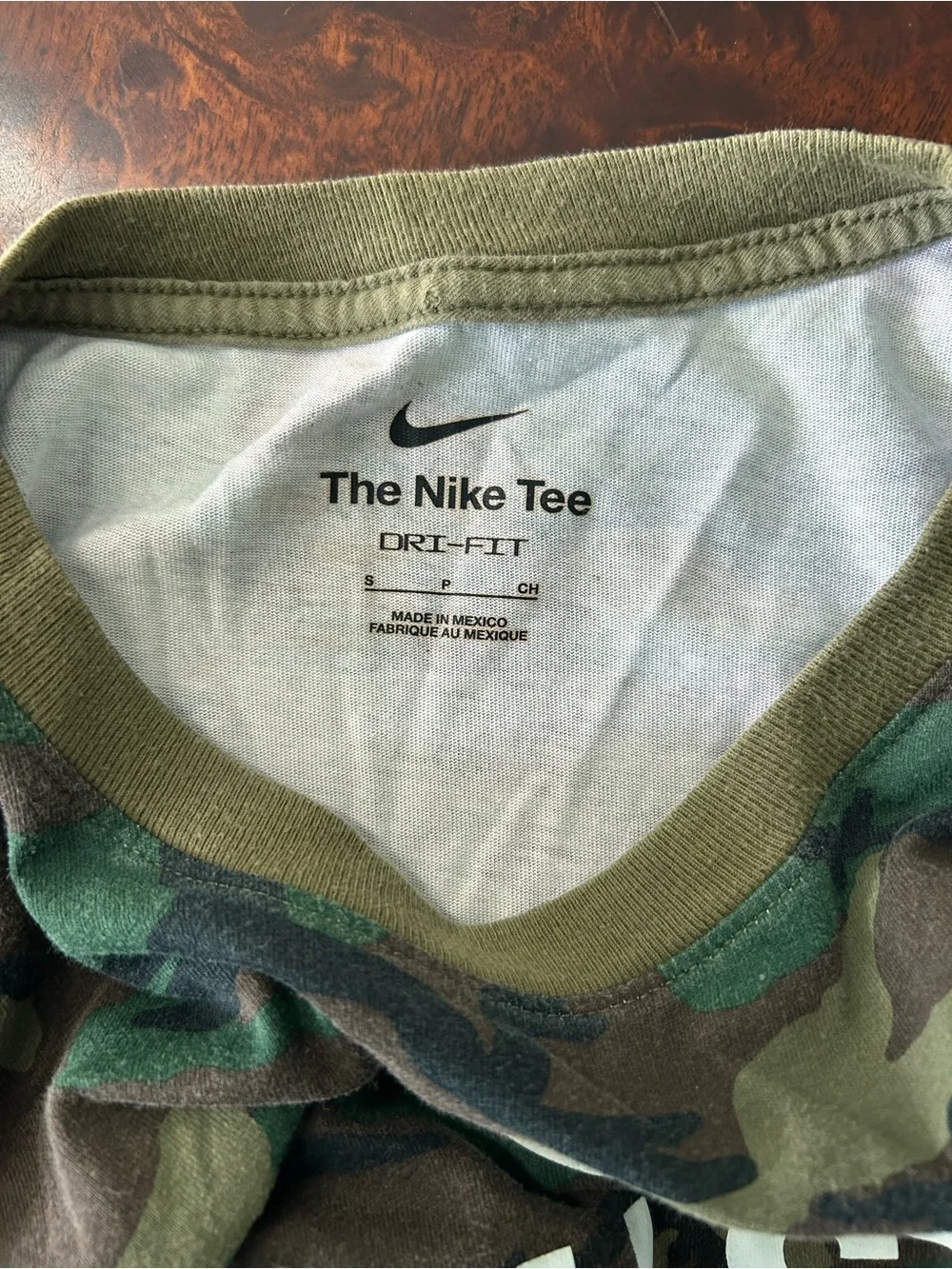 Penn State The Nike Tee Long Sleeve Shirt Mens S Camo Dri-Fit Flag USA